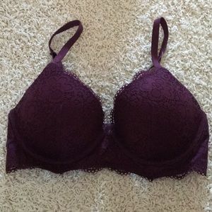 Aerie real happy plunge push-up bra